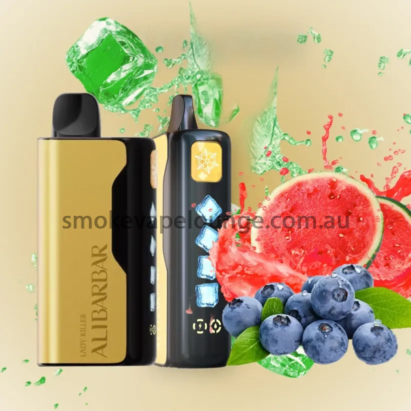 ALIBARBAR Ice Adjust 12000 Puffs Blueberry Watermelon