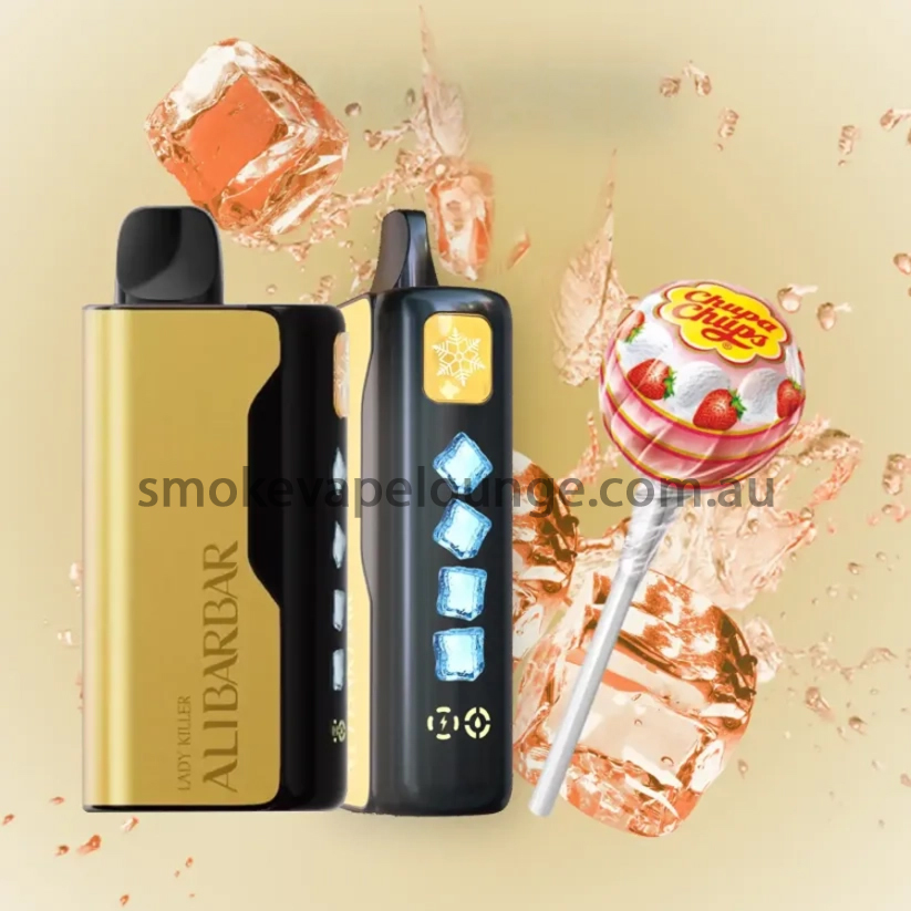 ALIBARBAR Ice Adjust 12000 Puffs Chupa Chups Strawberry