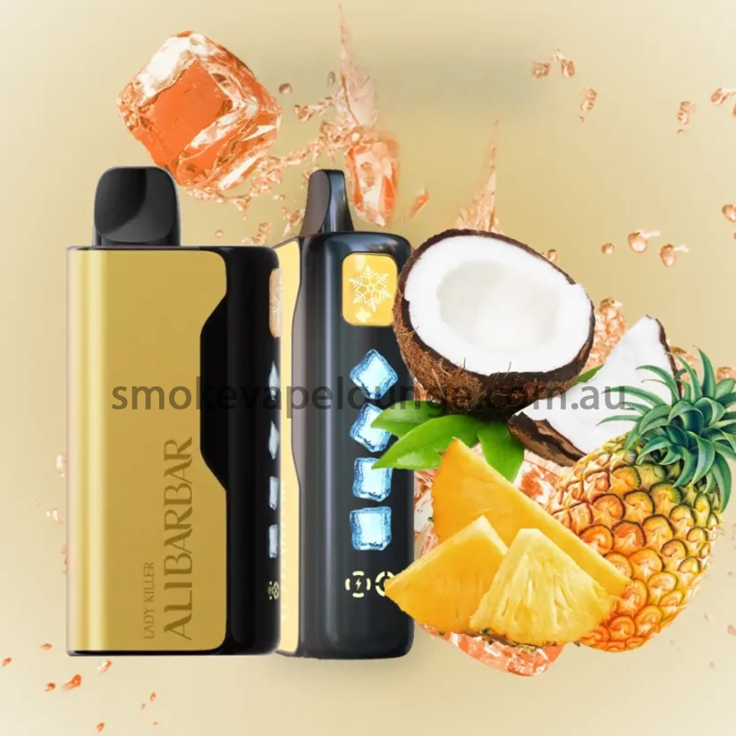 ALIBARBAR Ice Adjust 12000 Puffs Pineapple Coconut